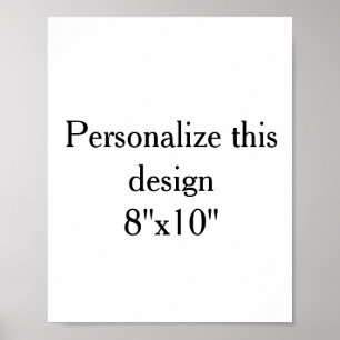 Poster créez votre propre portrait 8"x10" aucun