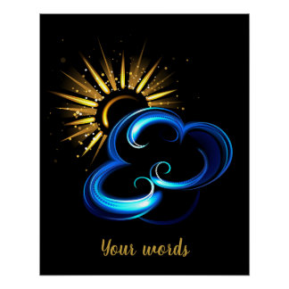 Poster Créez votre propre Soleil doré et votre propre Clo