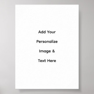 Poster créez votre propre texte personnalisé semi-brillan