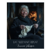 Poster Créez votre propre texte photo et votre nom (Devant)