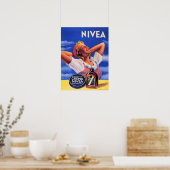 Poster Crema Nivea Retro German Cosmetics Lotion Advert (Cuisine)