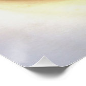 Poster Crème Blanc Calla Lily Fermer l'art Abstrait (Coin)
