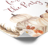 Poster Crème blanche Citrouille Prédictions florales pour (Coin)