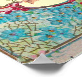 POSTER CRÈME DE DOUCHE POUR FILLE DE BÉBÉ STORK (Coin)