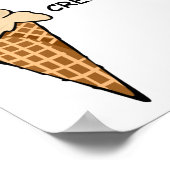 POSTER CRÈME DE GLACE (Coin)