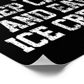 Poster Crème de glace Garder calme Motivationnel Cadeau V (Coin)