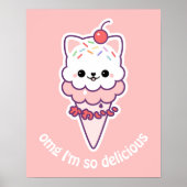 Poster Crème de glace Kitty (Devant)