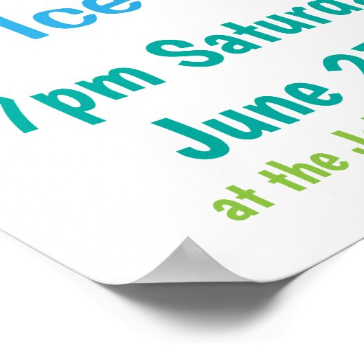 Poster Crème de glace sociale (Coin)