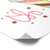 Poster Crème de glace sucrée (Coin)