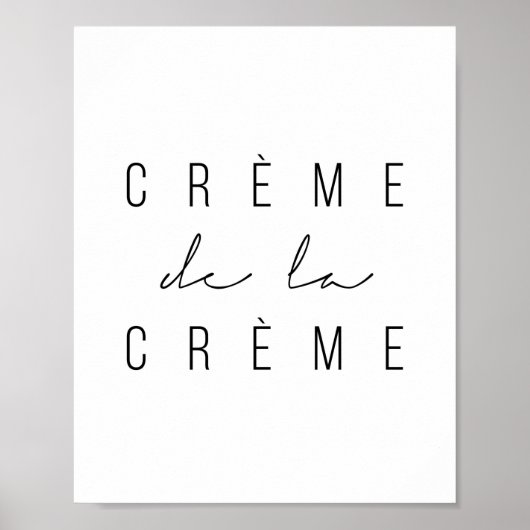 Poster Creme de la Creme (Devant)