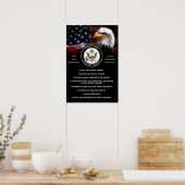 Poster Crème de VÉTÉRAN militaire des États-Unis (Cuisine)