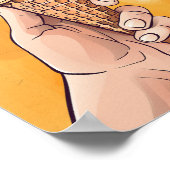 Poster Crème glacée Artwork Vintage rétro (Coin)