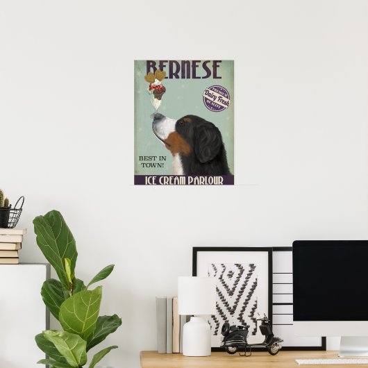 Poster Crème glacée bernoise (Bureau à domicile)