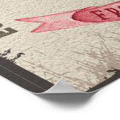 Poster Crème glacée de chien drôle Malamute d'Alaska (Coin)