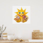 Poster Crème glacée et bon soleil ! SRF (Cuisine)