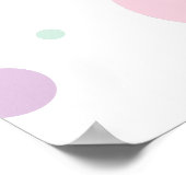 Poster Crème glacée et gâteau sucré Un 1er anniversaire (Coin)