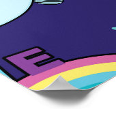 Poster Crème glacée : Mignonne sans fil (Coin)