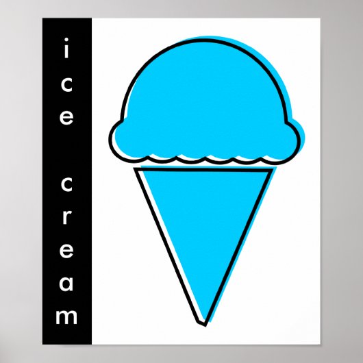 Poster crème glacée oddRex (Devant)