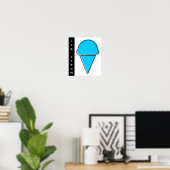 Poster crème glacée oddRex (Bureau à domicile)
