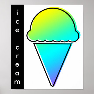 Poster crème glacée oddRex