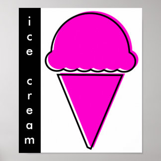Poster crème glacée oddRex