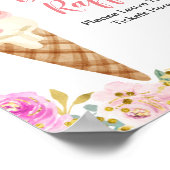 Poster Crème glacée Pastel Aquarelle Quireau Raffin Poste (Coin)