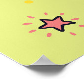 Poster Crème glacée Pop Cute : Motif animal (Coin)