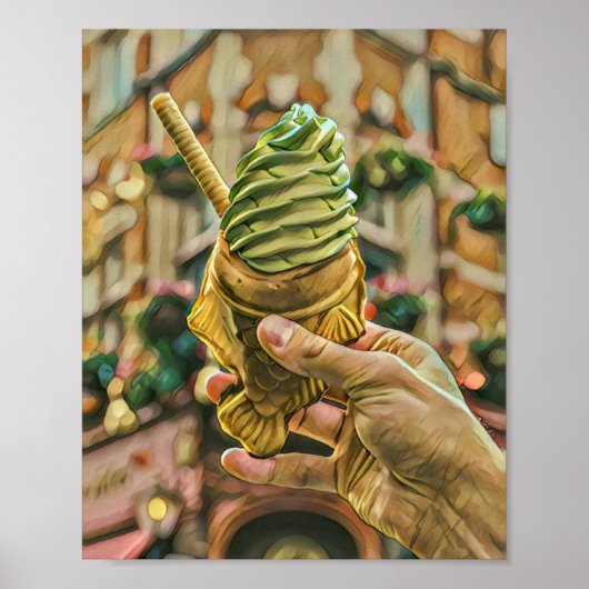 Poster Crème glacée pour enfants (Devant)