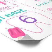 Poster Crème glacée Premier signe d'anniversaire (Coin)