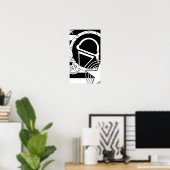 Poster crème glacée punk dripz (Bureau à domicile)
