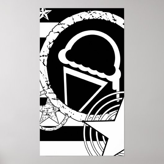 Poster crème glacée punk dripz (Devant)