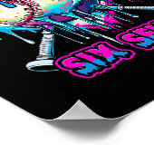 Poster Crème Glacée Six Sept Dégoulinante Slang Gen Alpha (Coin)