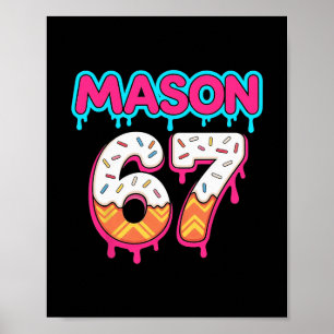 Poster Crème Glacée Six Sept Sport à Gouttes 67 Mason Mèm