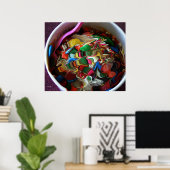 Poster Crème glacée Sundae (Bureau à domicile)