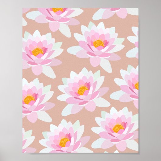 Poster Crème Lilies (Devant)