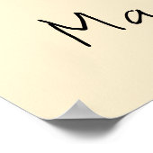 Poster Crème moulée à café Moka italienne rétro (Coin)