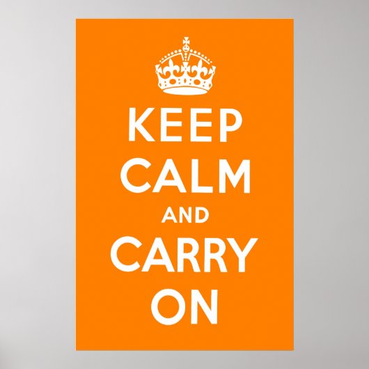 Poster Crème orange (Devant)