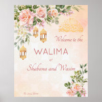 crème pastel rose lanternes marocaines bienvenue