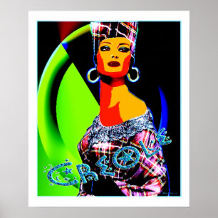 Poster Creole Lady