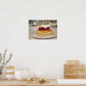 Poster Crêpes aux framboises (Cuisine)