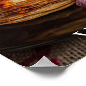 Poster Crêpes de framboise au sirop d'érable (Coin)