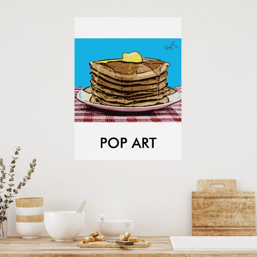 Poster crêpes, POP ART (Cuisine)