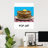 Poster crêpes, POP ART (Bureau à domicile)