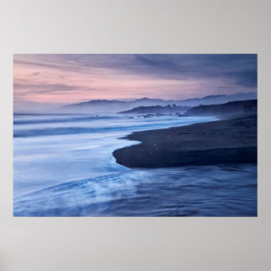 Poster Crépuscule à Moonstone Beach