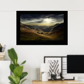 Poster crépuscule chaud (Bureau à domicile)