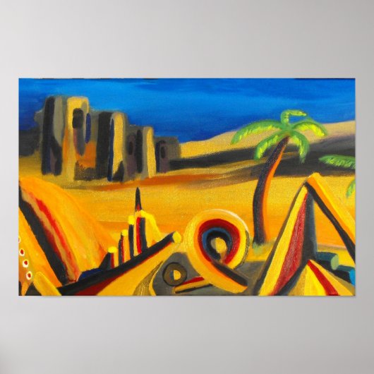 Poster Crépuscule dans l'art du désert (Devant)