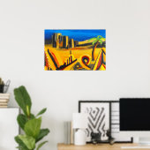 Poster Crépuscule dans le désert (Bureau à domicile)