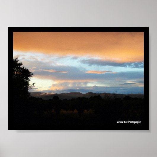 Poster Crépuscule de barbe à papa (Devant)