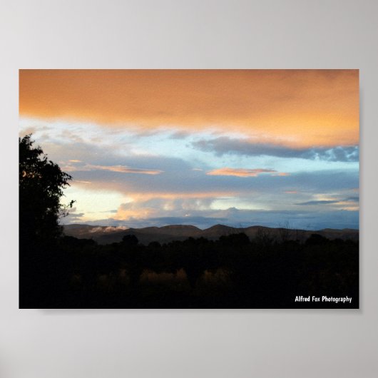 Poster Crépuscule de barbe à papa (Devant)