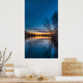 Poster Crépuscule étoilé sur le marais (Cuisine)